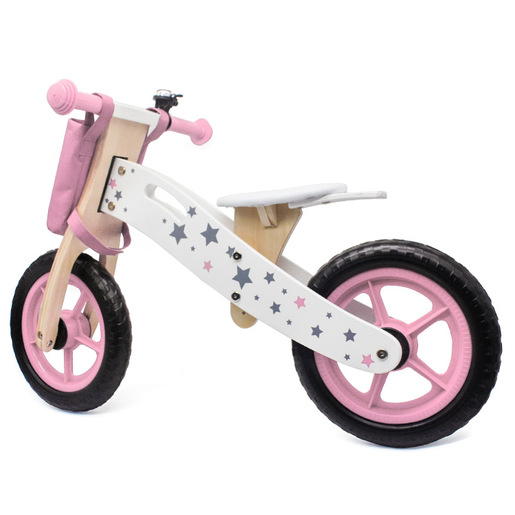 Drveni balance bike, model 755 roze