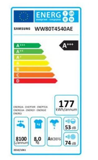 Samsung inverter mašina za pranje veša WW80T4540AE1LE