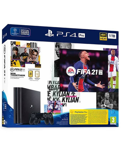PlayStation 4 Pro 1TB + FIFA 21 + Dualshock 4