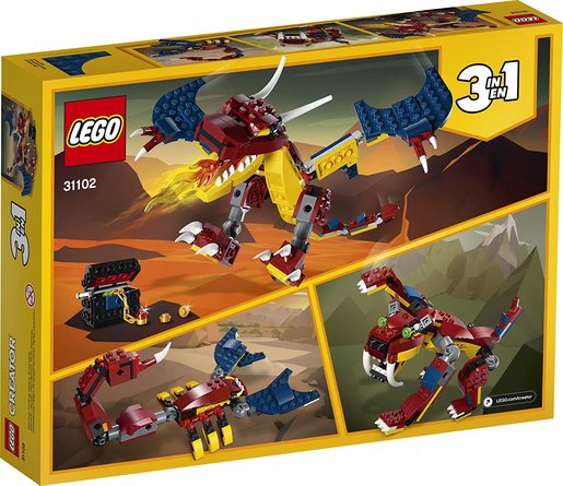 LEGO Creator 31102 plameni zmaj