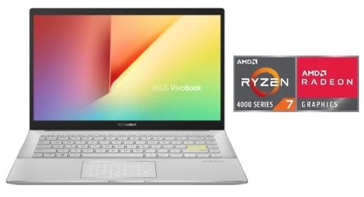 Laptop Asus VivoBook S14  M433IA-WB714T  14 FHD IPS 8-Core AMD Ryzen 7 4700U  2.0GHz,8GB RAM,512GB SSD,AMD Radeon Graphics,Windows 10 Home,laptop