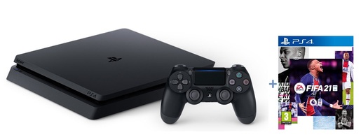 PlayStation 4 500GB Chassis Black + Fifa 21