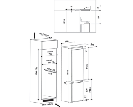 Whirlpool ugradni frižider SP40 800 EU
