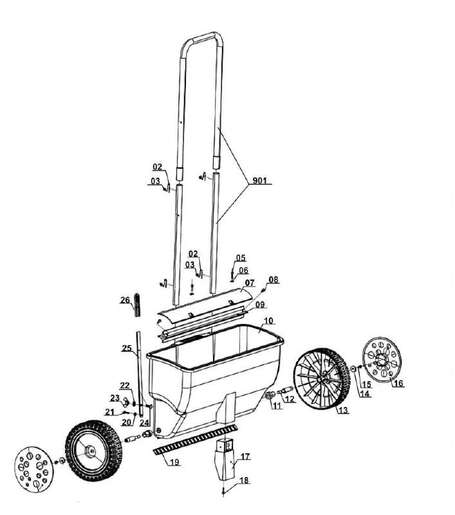 Einhell GC-SR 12 kolica za sejanje trave