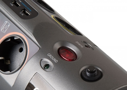 S-link Swapp SP10AF produžni kabl sa prekidačem i prenaponskom zaštitom, 1.8m, crni