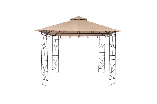 Metalna gazebo tenda – bež panama