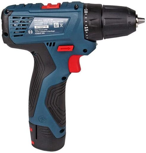 Bosch Professional GSR 120-LI akumulatorska bušilica/odvrtač + 23 delni set pribora (2x 2,0 Ah, GAL 1210 CV, kofer) 06019G8002