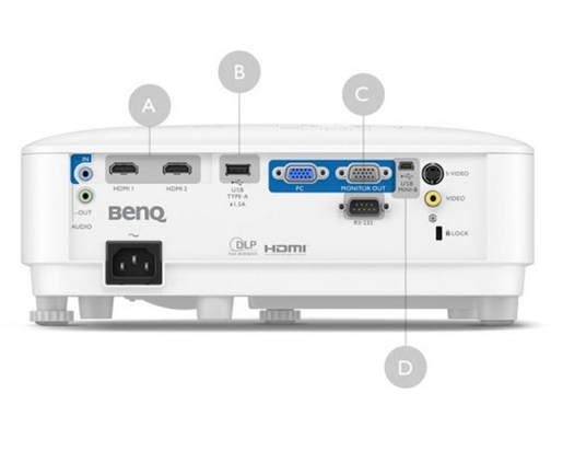 BENQ MX560 DLP projektor - XGA, HDMI, VGA, USB, Audio, Zvučnici