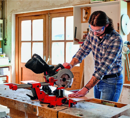 Einhell TE-SM 36/210 Li - Solo aku preklopna potezna testera (bez baterija i punjača)