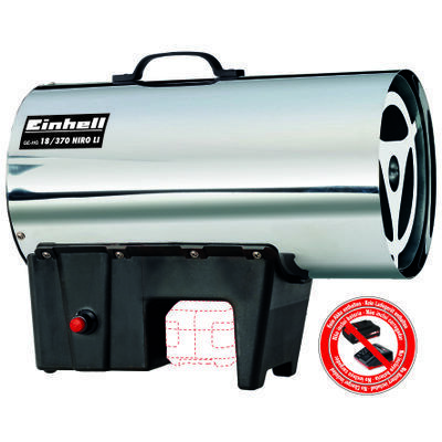 Einhell GE-HG 18/370 Niro Li-Solo D/AT aku generator vrućeg vazduha (bez baterije i punjača)