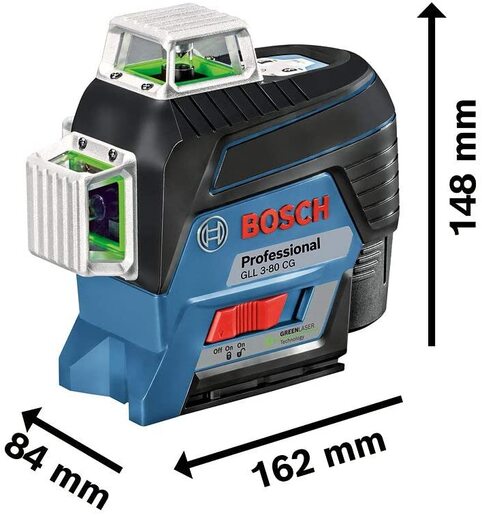 Bosch Professional GLL 3-80 CG laser za ukrštene linije (bez baterije i punjača) 0601063T03