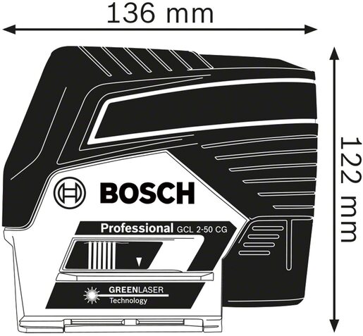 Bosch Professional GCL 2-50 CG kombinovani laser (bez baterije i punjača) 0601066H03