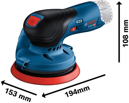 Bosch Professional GEX 12V-125 akumulatorska ekcentar brusulica (bez baterije i punjača) 0601372101