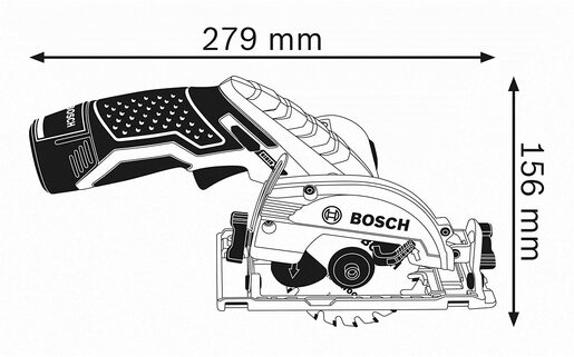 Bosch Professional GKS 12V-26 akumulatorska kružna testera (bez baterije i punjača) 06016A1001