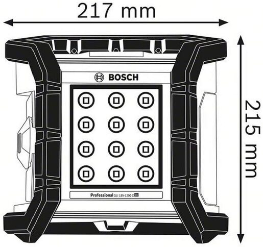 Bosch Professional GLI 18V-1200 C akumulatorska lampa za gradilište (bez baterije i punjača) 0601446700