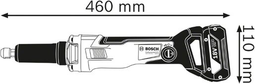 Bosch Professional GGS 18V-23 LC akumulatorska ravna brusilica (bez baterije i punjača) 0601229100