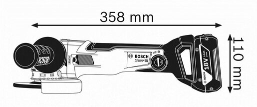 Bosch Professional GWX 18V-10 SC (125) X-Lock akumulatorska ugaona brusilica (bez baterije i punjača) 06017B0400