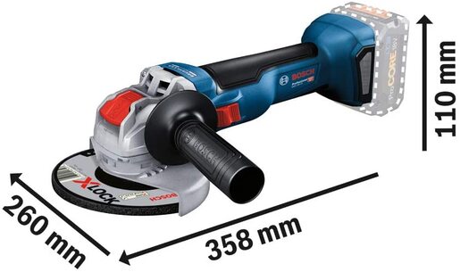 Bosch Professional GWX 18V-10 (125) X-Lock akumulatorska ugaona brusilica (bez baterije i punjača) 06017B0100