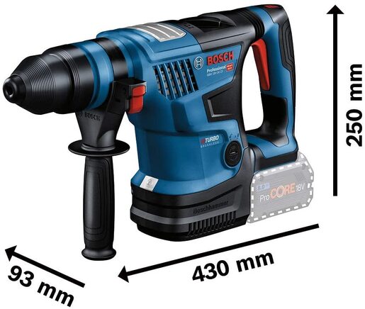 Bosch Professional GBH 18V-34 CF akumulatorski elektro-pneumatski čekić za bušenje BITURBO sa SDS plus (bez baterije i punjača) 0611914021