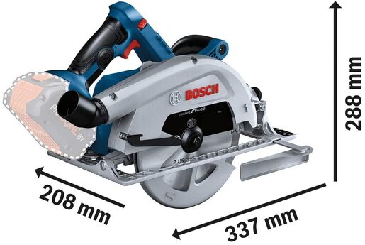 Bosch Professional GKS 18V-68 C akumulatorska kružna testera BITURBO (bez baterije i punjača) 06016B5000