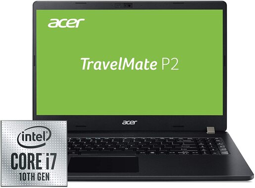 Laptop Acer TravelMate P2 TMP215-52  NX.VLNEX.00K 15.6 FHD IPS Touch Intel Core i7-10510U 1.8GHz,8GB RAMA,256 GB SSD+500GB HDD,Intel UHD 620 Graphics,Windows 10 Pro,laptop