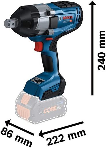 Bosch Professional GDS 18V-1050 H akumulatorski udarni odvrtač (2x5.0 Ah, punjač, kofer) 06019J8522