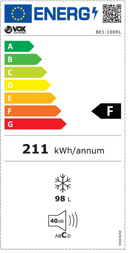 Vox zamrzivač BE1-100RL