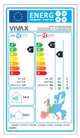 VIVAX COOL, klima uređaji, ACP-09CH25AESI PRO R32