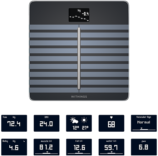 Withings Body Cardio vaga crna