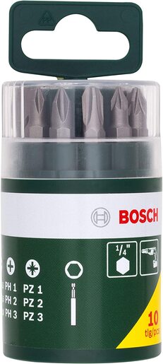 Bosch 10-delni set bitova - 2607019454