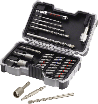 Bosch 35-delni set bitova sa CYL burgijama, Extra Hard sa kartonskim displejom