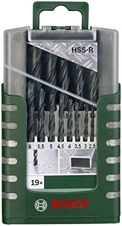 Bosch 19-19-delni set burgija za metal HSS-R, DIN 338 2609255131