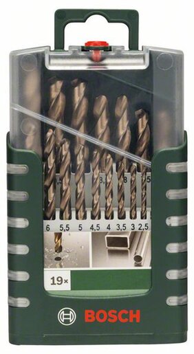 Bosch 19-delni set HSS-Co burgija za metal, DIN 338
