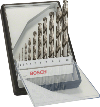 Bosch 10-delni Robust Line set burgija za metal HSS-G, DIN 338, 135°