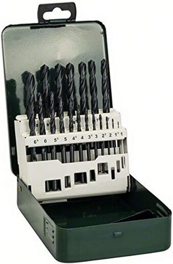 Bosch 19-delni set burgija za metal HSS-R, DIN 338