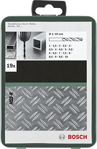 Bosch 19-delni set burgija za metal HSS-R, DIN 338 2609255032