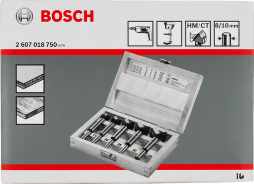 Bosch 5-delni set burgija za klap šarke - tvrdi metal - 2607018750