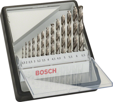 Bosch 13-delni Robust Line set burgija za metal HSS-G, DIN 338, 135°