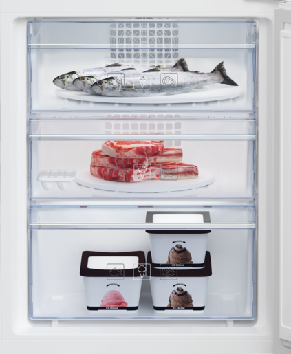 Beko ugradni kombinovani frižider BCNA275E4SN