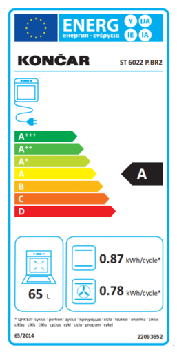 Končar kombinovani šporet ST 6022 P.BR2