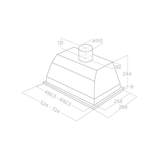 Elica ELIBLOC LUX IX/A/60 aspirator