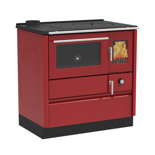 Alfa Plam Šporet na čvrsto gorivo 85G, Crveni, Levi