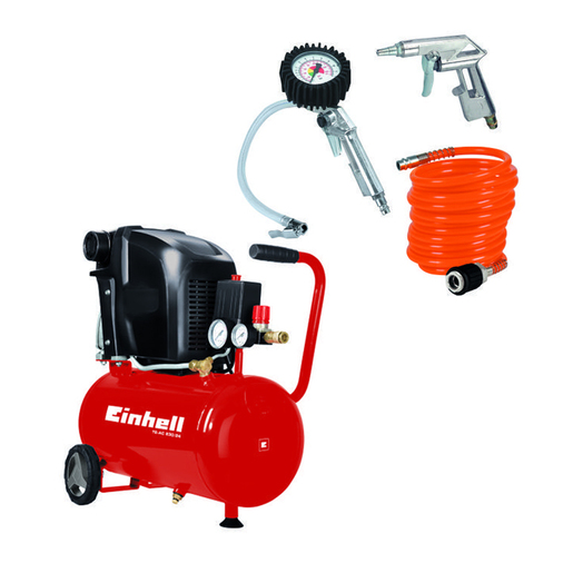Einhell TE-AC 230/24 vazdušni kompresor + 3-delni set