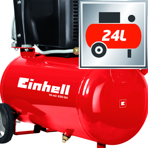 Einhell TE-AC 230/24 vazdušni kompresor + 3-delni set