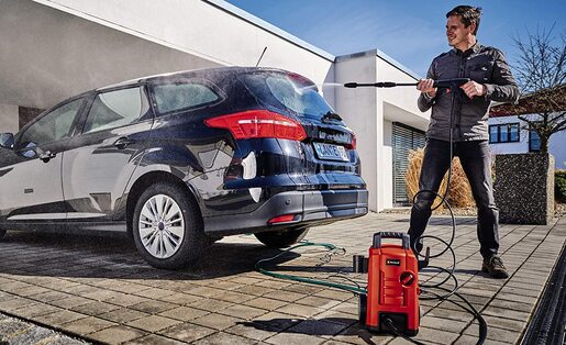 Einhell TC-HP 130 perač pod pritiskom + horizontalna četka + pribor