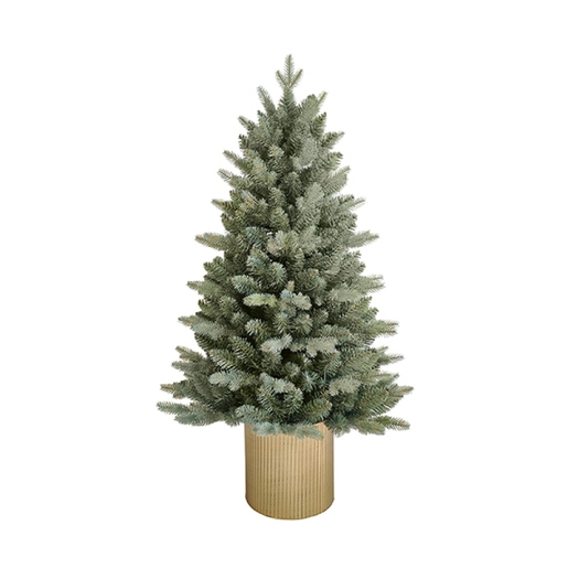 Jelka u metalnoj saksiji, visina 45cm (201011)