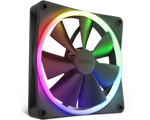 Ventilator NZXT F140 RGB 140mm, crni (RF-R14SF-B1)