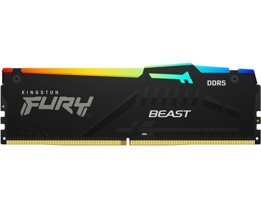 KINGSTON DIMM DDR5 32GB 5200MT/s KF552C40BBA-32 Fury Beast RGB Black