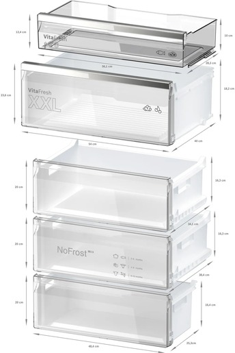 Bosch kombinovani frižider KGN49LBCF
