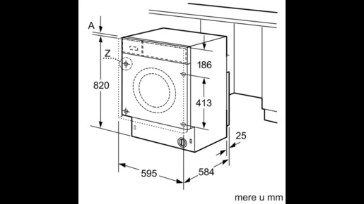 Bosch ugradna mašina za pranje i sušenje veša WKD28543EU